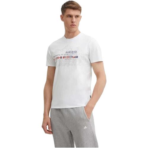 Abbigliamento Uomo T-shirt maniche corte Napapijri NP0A4HQG0021 Bianco