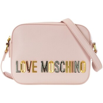 Borse Donna Borse Love Moschino Borsa a tracolla con logo lettering mix Rosa