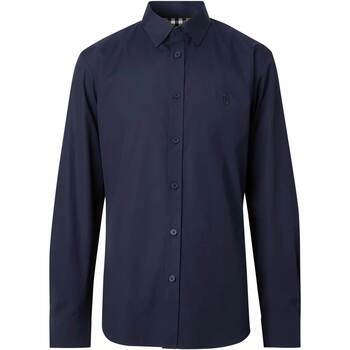 Abbigliamento Uomo Camicie maniche lunghe Burberry CAMICIA Blu