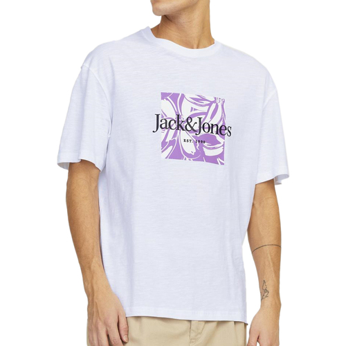 Abbigliamento Uomo T-shirt & Polo Jack & Jones 12250436 Bianco