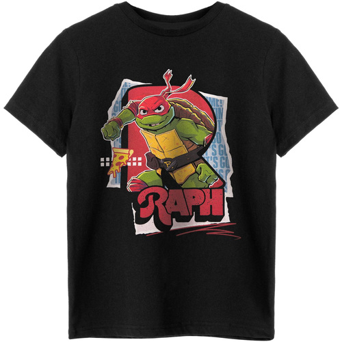 Abbigliamento Bambino T-shirt maniche corte Teenage Mutant Ninja Turtles NS8312 Nero