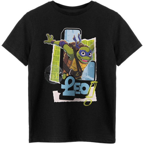 Abbigliamento Bambino T-shirt maniche corte Teenage Mutant Ninja Turtles NS8316 Nero