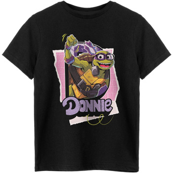 Abbigliamento Bambino T-shirt maniche corte Teenage Mutant Ninja Turtles NS8317 Nero