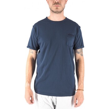 Image of T-shirt & Polo Devid Label T-Shirt Shiro Girocollo Con Taschino