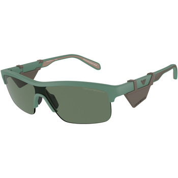 Orologi & Gioielli Uomo Occhiali da sole Emporio Armani EA4218 Occhiali da sole, Verde/Verde, 35 mm Verde