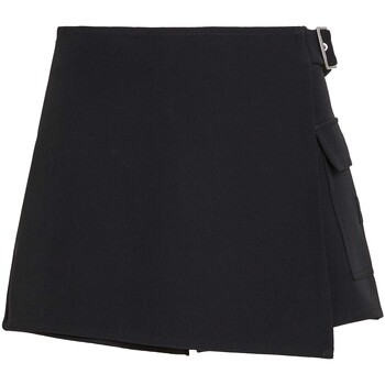 Abbigliamento Donna Shorts / Bermuda Ck Jeans Buckle Wrap Mini Sko Nero