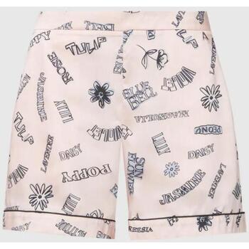 Abbigliamento Donna Shorts / Bermuda Twinset Actitude Shorts stampati con logo in metallo 241AP2211 Rosa