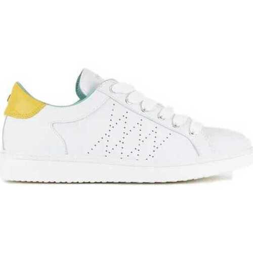 Scarpe Uomo Sneakers Panchic P01M013-00860032  SNEAKER LEATHER WHITE PUMPKIN YELLOW Bianco