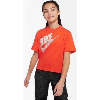 Abbigliamento Bambina T-shirt maniche corte Nike Sportswear Essential Rosso
