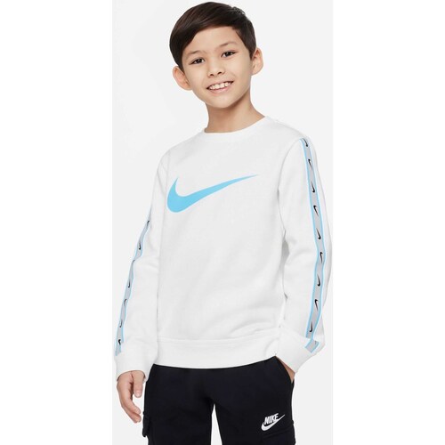 Abbigliamento Bambino Felpe in pile Nike Sportswear Repeat Bianco