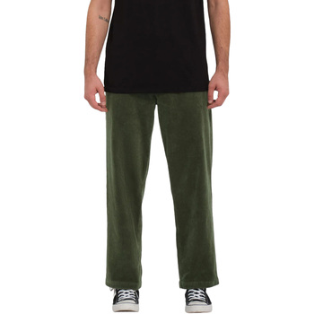 Abbigliamento Uomo Pantaloni Volcom Modown Relaxed Tapered Pant Verde