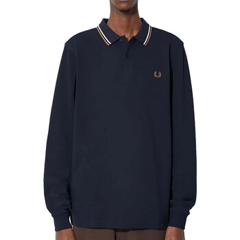 Abbigliamento Uomo T-shirt & Polo Fred Perry Fp Ls Twin Tipped Shirt Blu