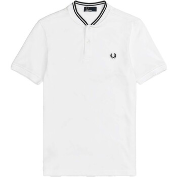 Abbigliamento Uomo Polo maniche corte Fred Perry Fp Bomber Collar Polo Shirt Bianco