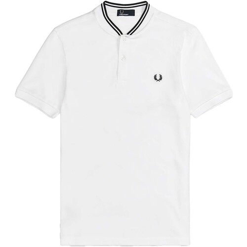 Abbigliamento Uomo T-shirt & Polo Fred Perry Fp Bomber Collar Polo Shirt Bianco