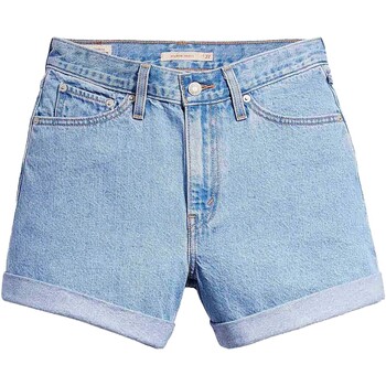 Abbigliamento Donna Shorts / Bermuda Levi's Rolled 80S Mom Shorts Back To Blue Blu