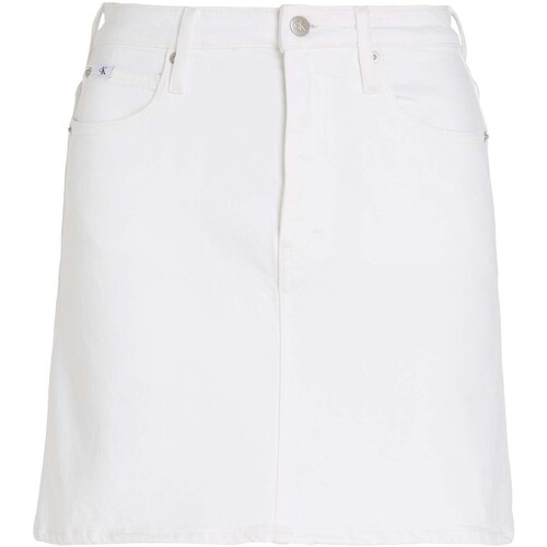 Abbigliamento Donna Gonne Ck Jeans Hr A-Line Mini Skirt Bianco