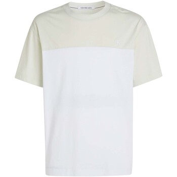Abbigliamento Uomo T-shirt maniche corte Ck Jeans Colorblock Tee Bianco
