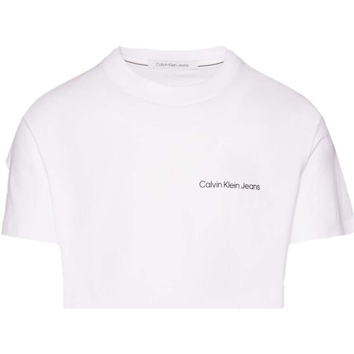 Abbigliamento Uomo T-shirt maniche corte Ck Jeans Institutional Tee Bianco