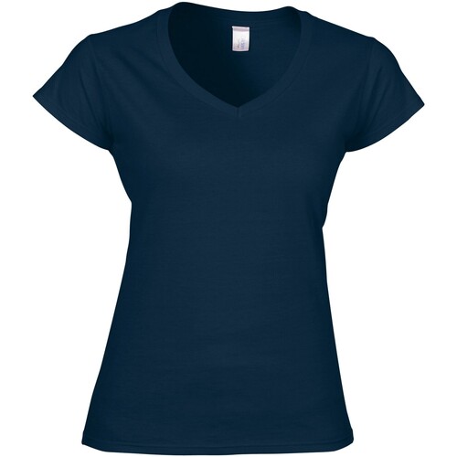 Abbigliamento Donna T-shirts a maniche lunghe Gildan GD078 Blu