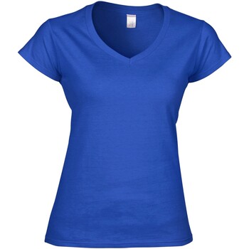 Abbigliamento Donna T-shirts a maniche lunghe Gildan GD078 Blu