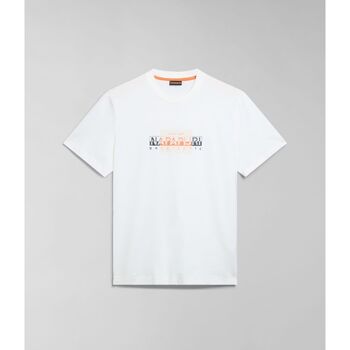 Image of T-shirt & Polo Napapijri S-SMALLWOOD NP0A4HQK-N1A1 WHITE WHISPER