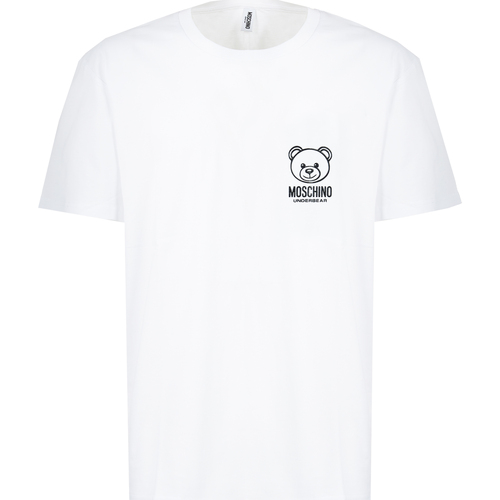 Abbigliamento Uomo T-shirt maniche corte Moschino V1A0703 4406 0001 Bianco