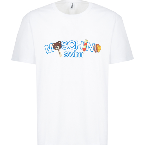 Abbigliamento Uomo T-shirt maniche corte Moschino V3A0713 9409 0001 Bianco