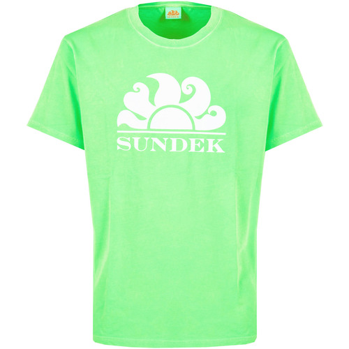 Abbigliamento Uomo T-shirt maniche corte Sundek M021TEJ78TC/T-SHIRT NEW SI 24801 Fluo green 01