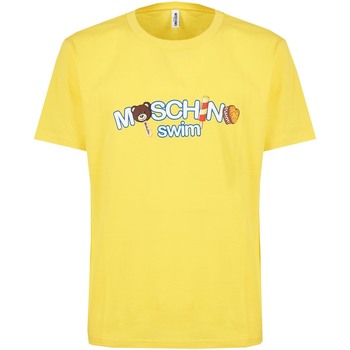 Abbigliamento Uomo T-shirt maniche corte Moschino V3A0713 9409 0028 Giallo