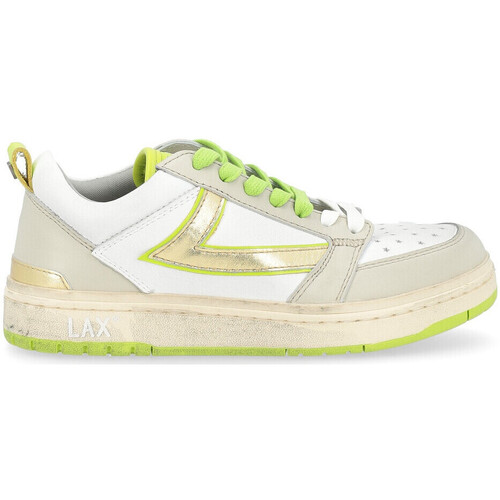 Scarpe Donna Sneakers Htc Sneaker HTC Starlight in pelle bianca verde e oro Altri