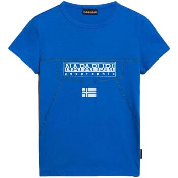 Abbigliamento Unisex bambino T-shirt maniche corte Napapijri NP0A4HRAB2L1 Blu
