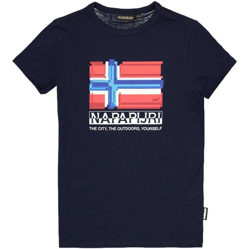Abbigliamento Unisex bambino T-shirt & Polo Napapijri NP0A4HR71761 Blu
