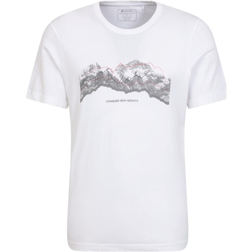 Abbigliamento Uomo T-shirts a maniche lunghe Mountain Warehouse Tech Mountains Bianco