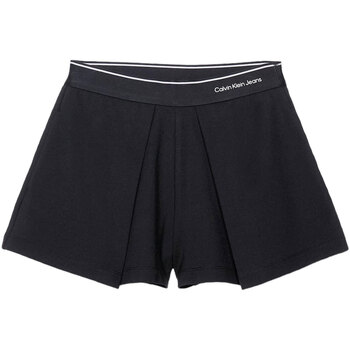 Abbigliamento Bambina Shorts / Bermuda Calvin Klein Jeans PUNTO TAPE SKORT Nero