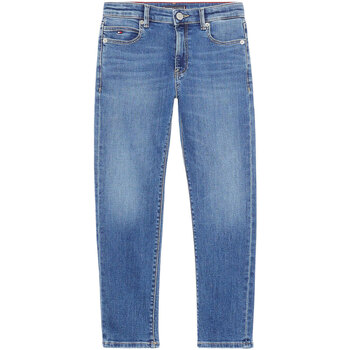 Abbigliamento Bambino Jeans slim Tommy Hilfiger MODERN STRAIGHT DARK WASH Blu
