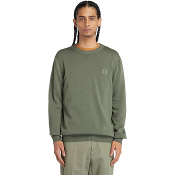 Abbigliamento Uomo T-shirts a maniche lunghe Timberland MERRYMACK RIVER GARMENT DYE SWEATER Verde