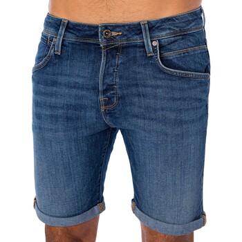 Abbigliamento Uomo Shorts / Bermuda Jack & Jones Pantaloncini di jeans Rick 038 Fox Blu