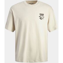 Abbigliamento Uomo T-shirt & Polo Jack & Jones 12249223 DIRK-MOONBEAM Beige