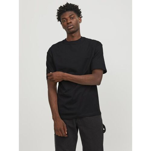 Abbigliamento Uomo T-shirt & Polo Jack & Jones 12249319 BRADLEY-BLACK Nero