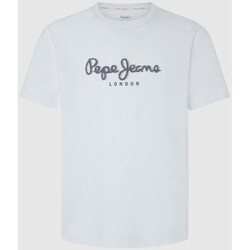 Abbigliamento Uomo T-shirt maniche corte Pepe jeans PM509428 ABEL Bianco