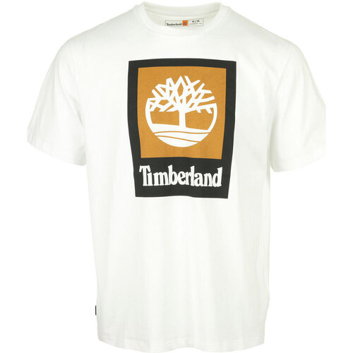 Abbigliamento Uomo T-shirt maniche corte Timberland Colored Short Sleeve Tee Bianco