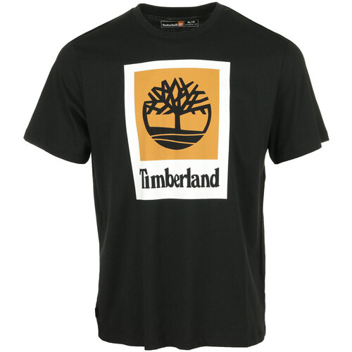 Abbigliamento Uomo T-shirt maniche corte Timberland Colored Short Sleeve Tee Nero