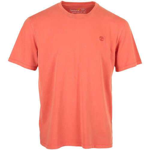 Abbigliamento Uomo T-shirt maniche corte Timberland Garment Dye Short Sleeve Arancio