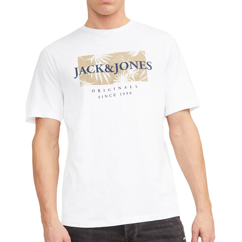 Abbigliamento Uomo T-shirt & Polo Jack & Jones 12255042 Bianco