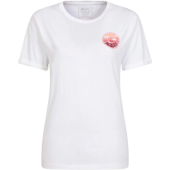Abbigliamento Donna T-shirts a maniche lunghe Mountain Warehouse Palm Wave Bianco