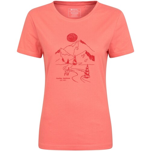 Abbigliamento Donna T-shirts a maniche lunghe Mountain Warehouse Trail Rosso