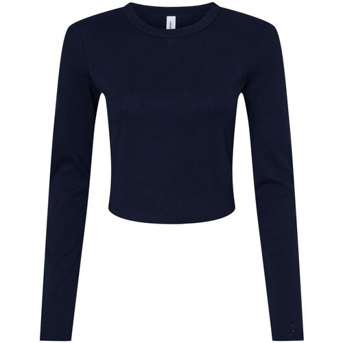 Abbigliamento Donna T-shirts a maniche lunghe Bella + Canvas RW10101 Blu