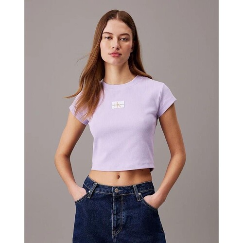 Abbigliamento Donna T-shirt maniche corte Calvin Klein Jeans J20J223552VFR Viola