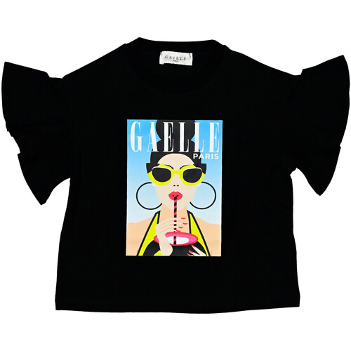 Abbigliamento Donna T-shirt & Polo GaËlle Paris T-SHIRT CON STAMPA Nero