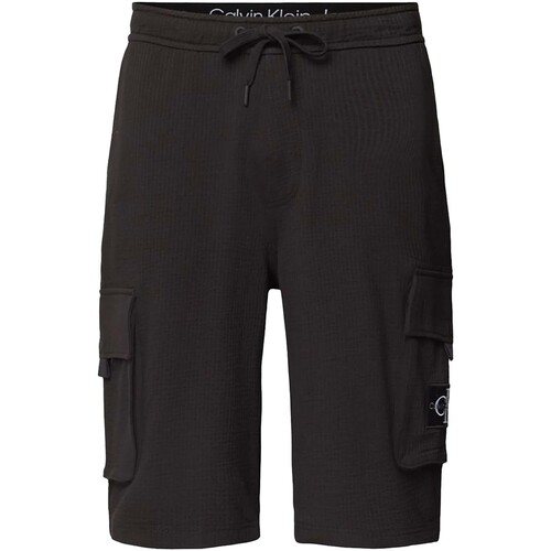 Abbigliamento Uomo Shorts / Bermuda Ck Jeans Texture Hwk Short Nero